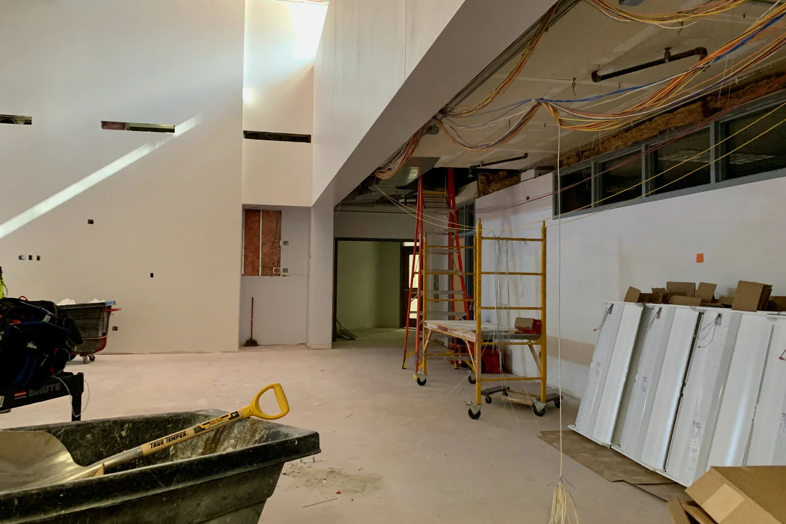Frederick School Media Center construction July 2026