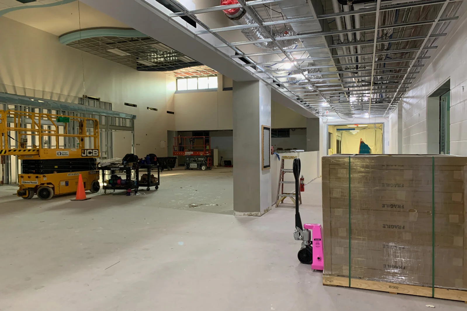 Frederick School Media Center construction July 2026