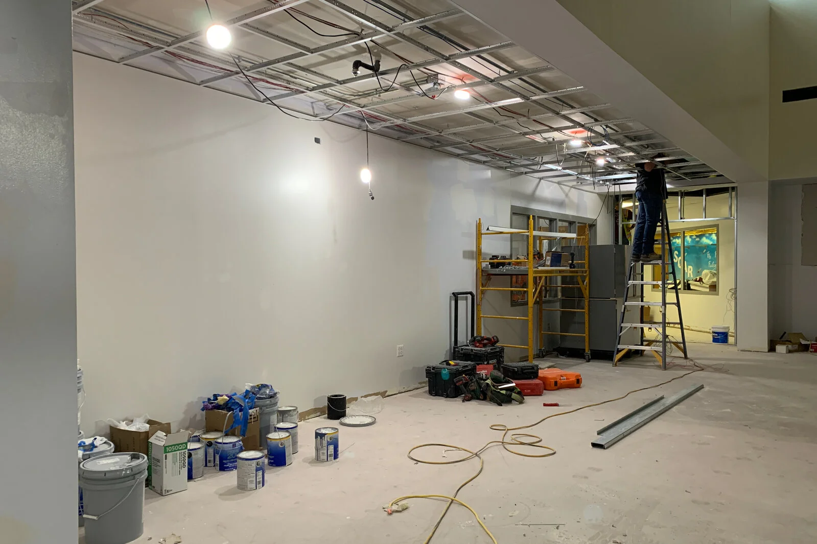 Frederick School Media Center construction July 2026