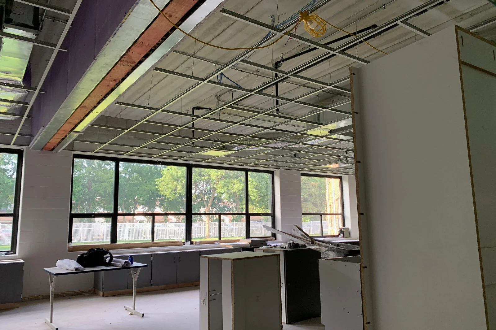 Frederick School Media Center construction July 2026