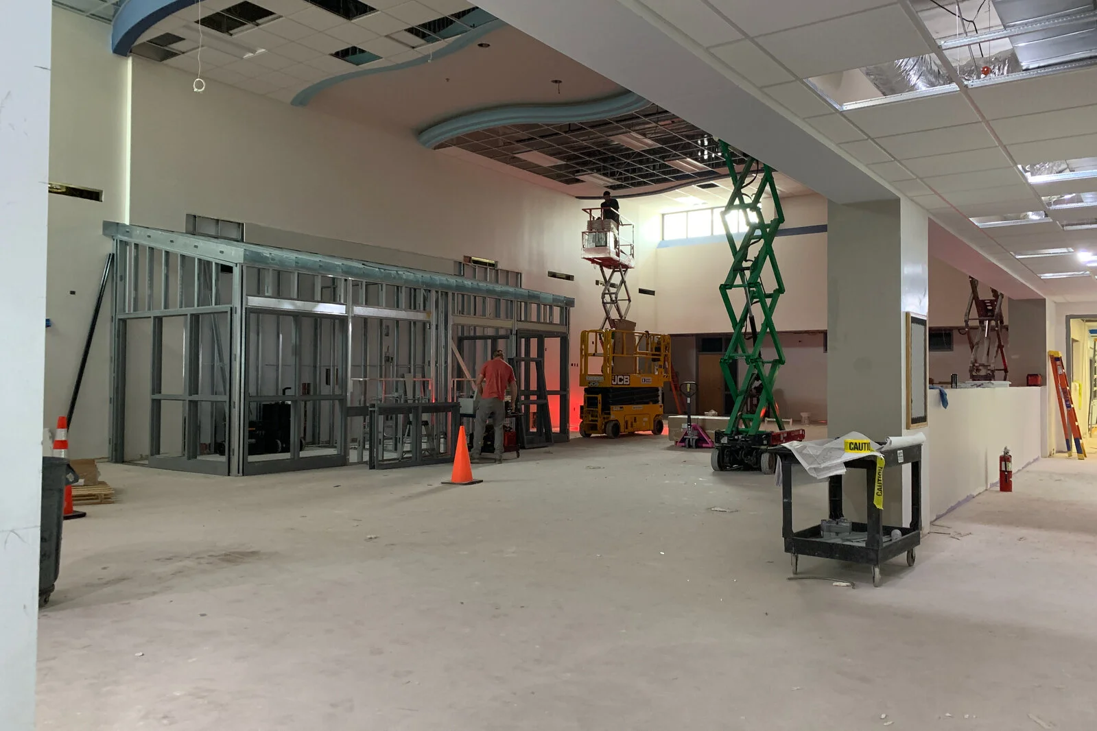Frederick School Media Center construction July 2026