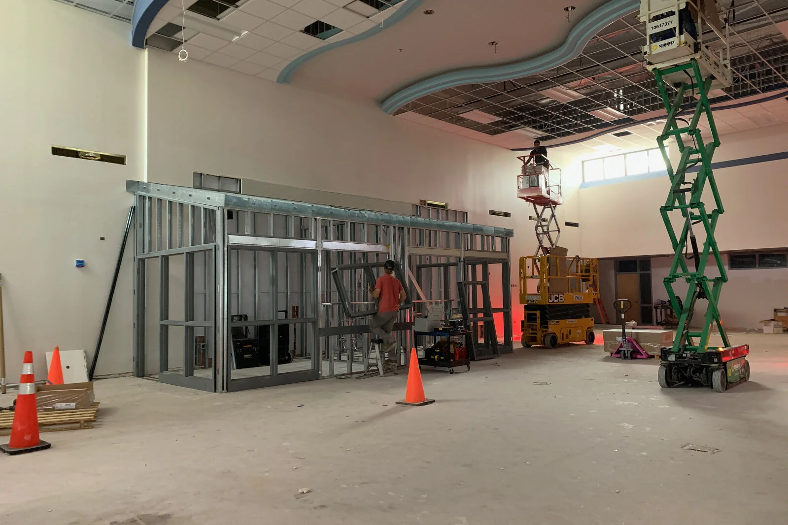 Frederick School Media Center construction July 2026