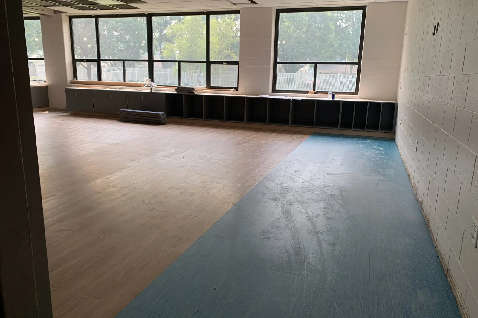 Frederick School Media Center construction July 2026