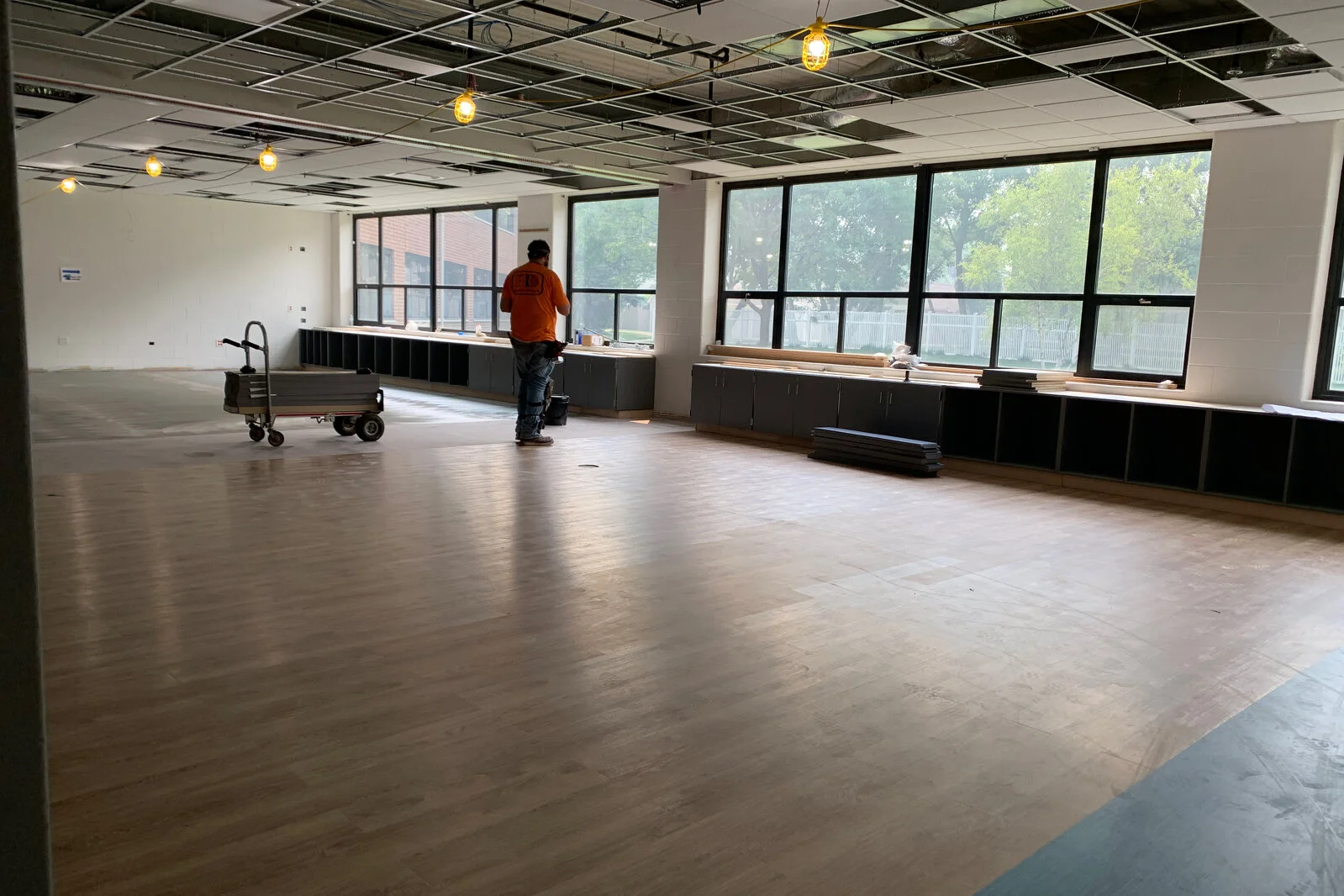 Frederick School Media Center construction July 2026