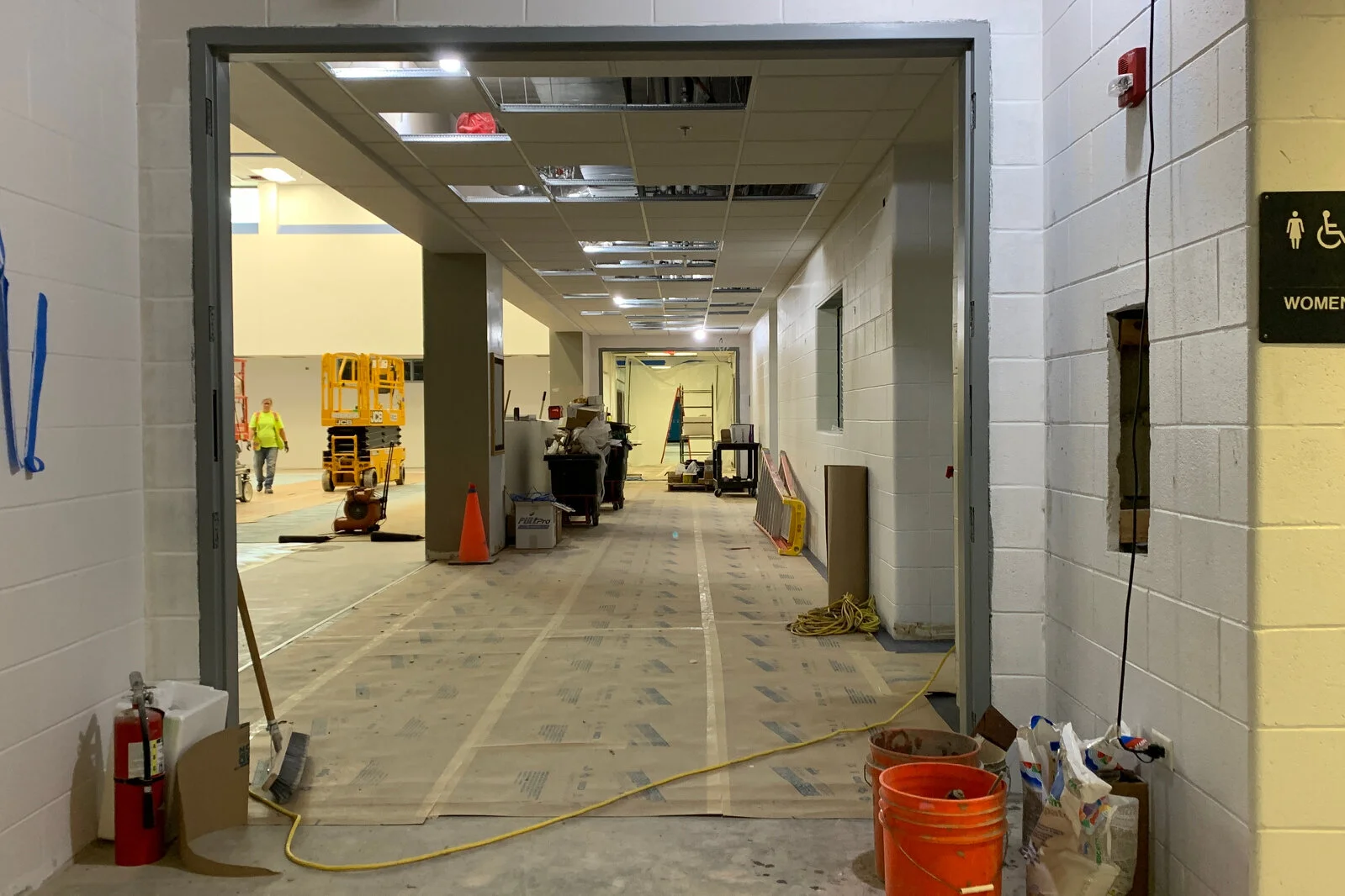 Frederick School Media Center construction July 2026
