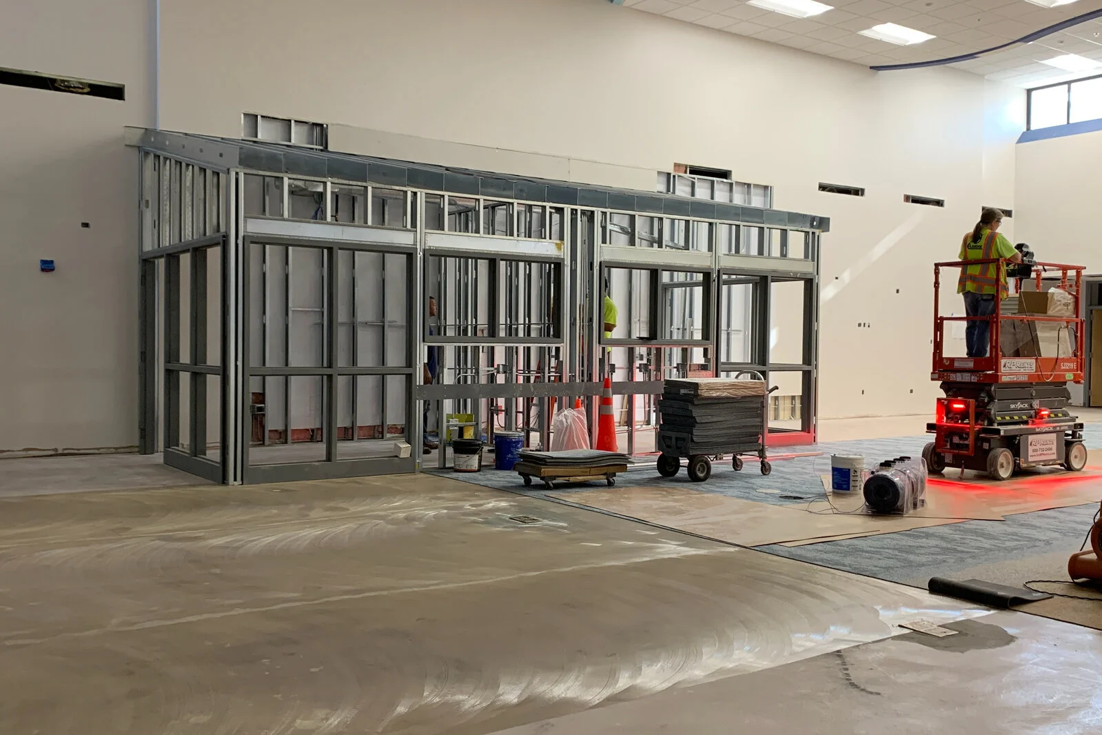 Frederick School Media Center construction July 2026