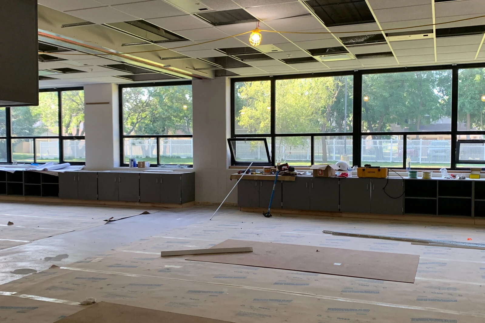 Frederick School Media Center construction July 2026