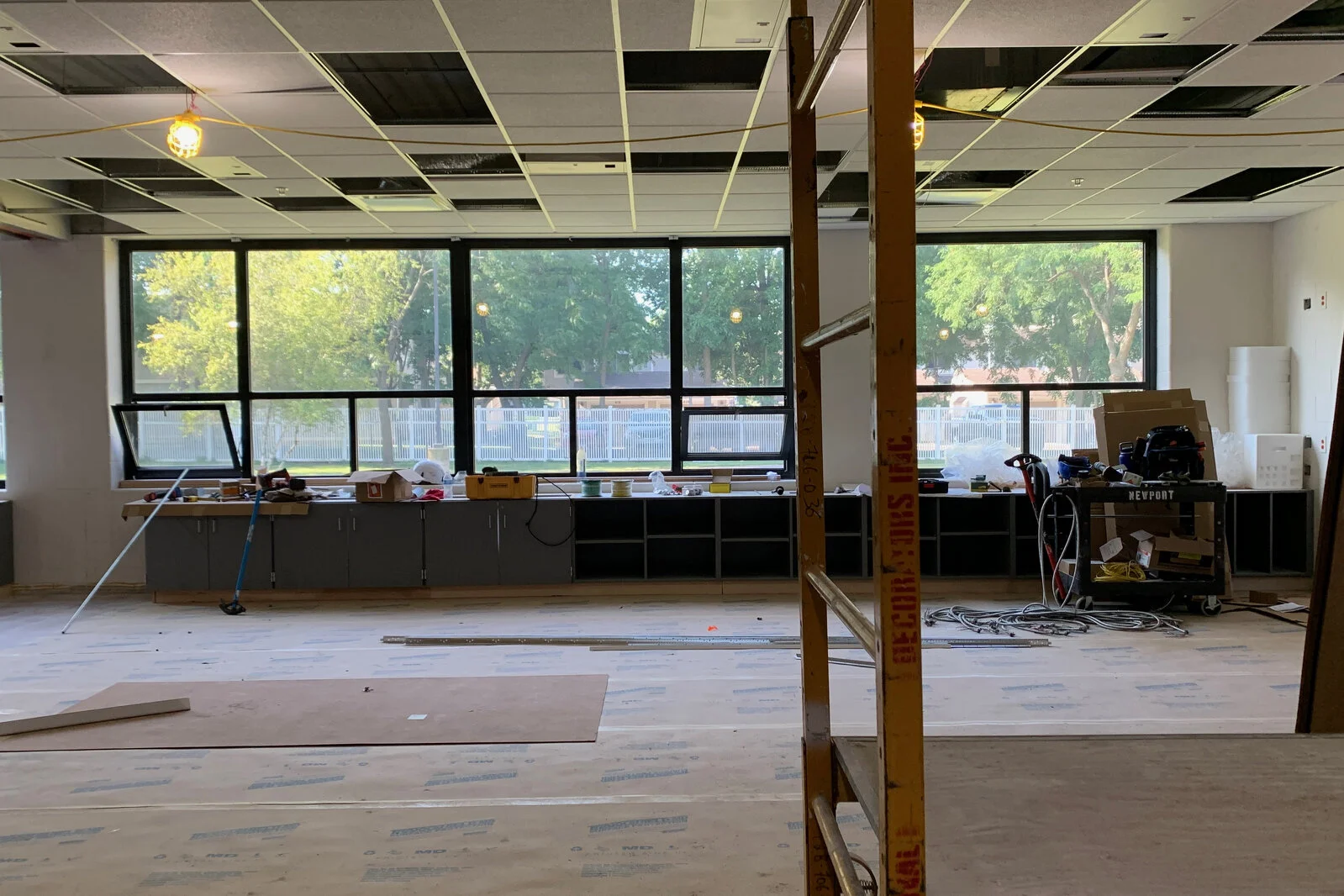 Frederick School Media Center construction July 2026
