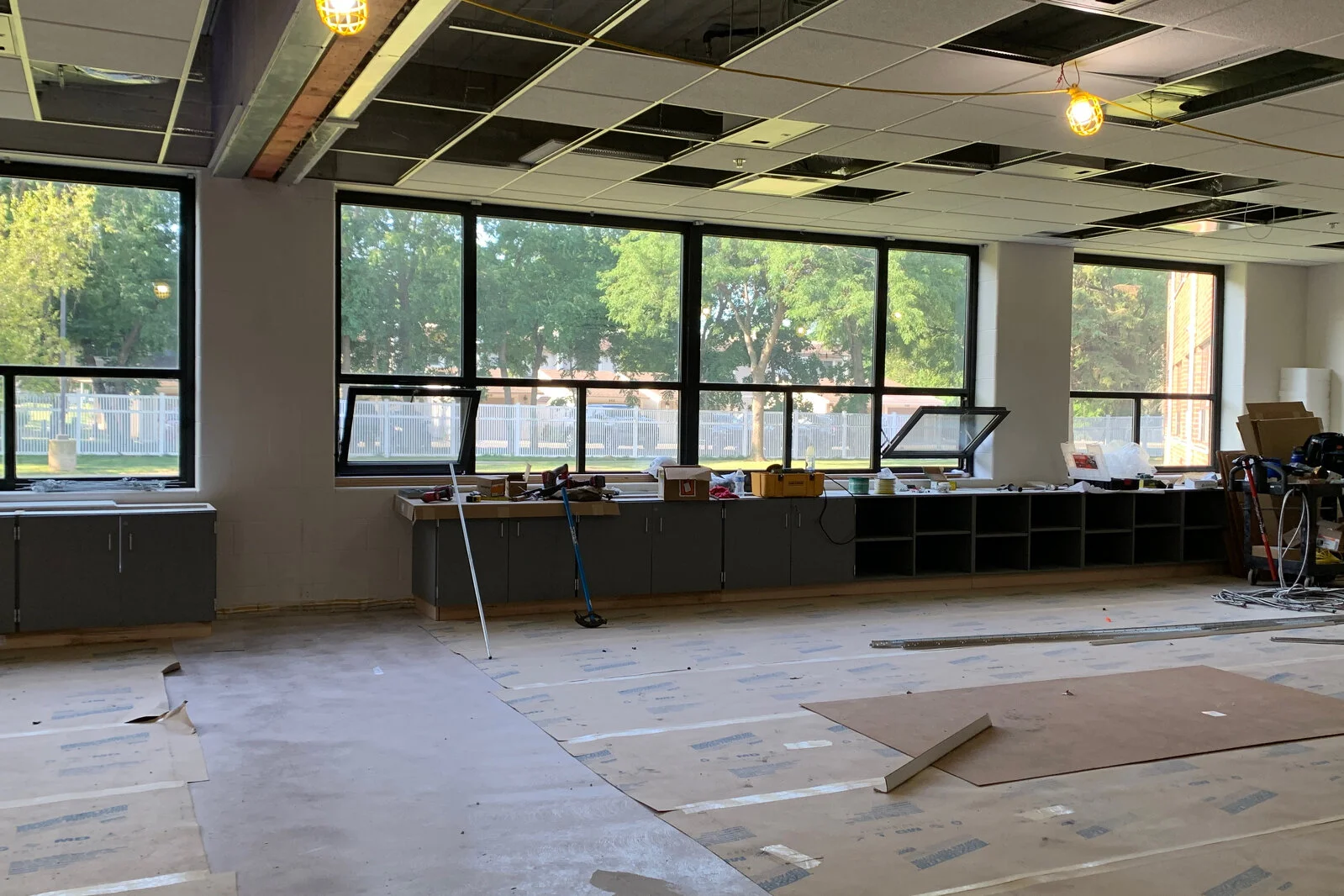 Frederick School Media Center construction July 2026