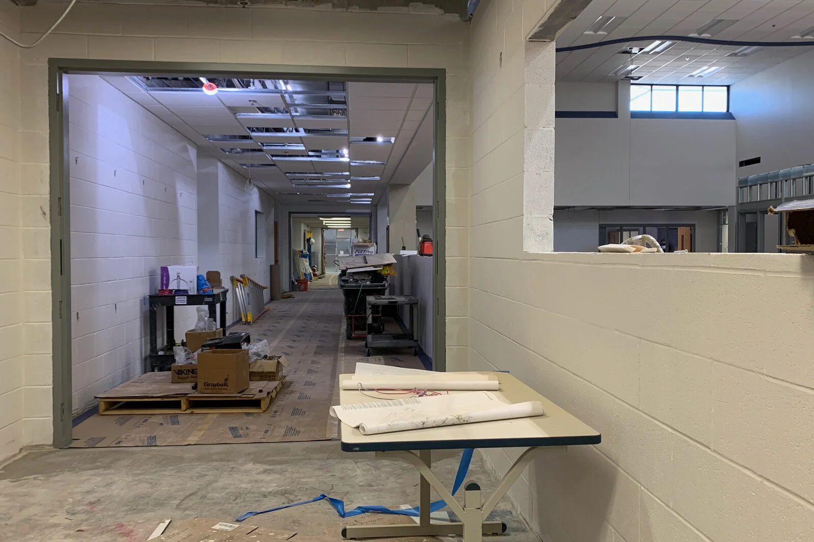Frederick School Media Center construction July 2026