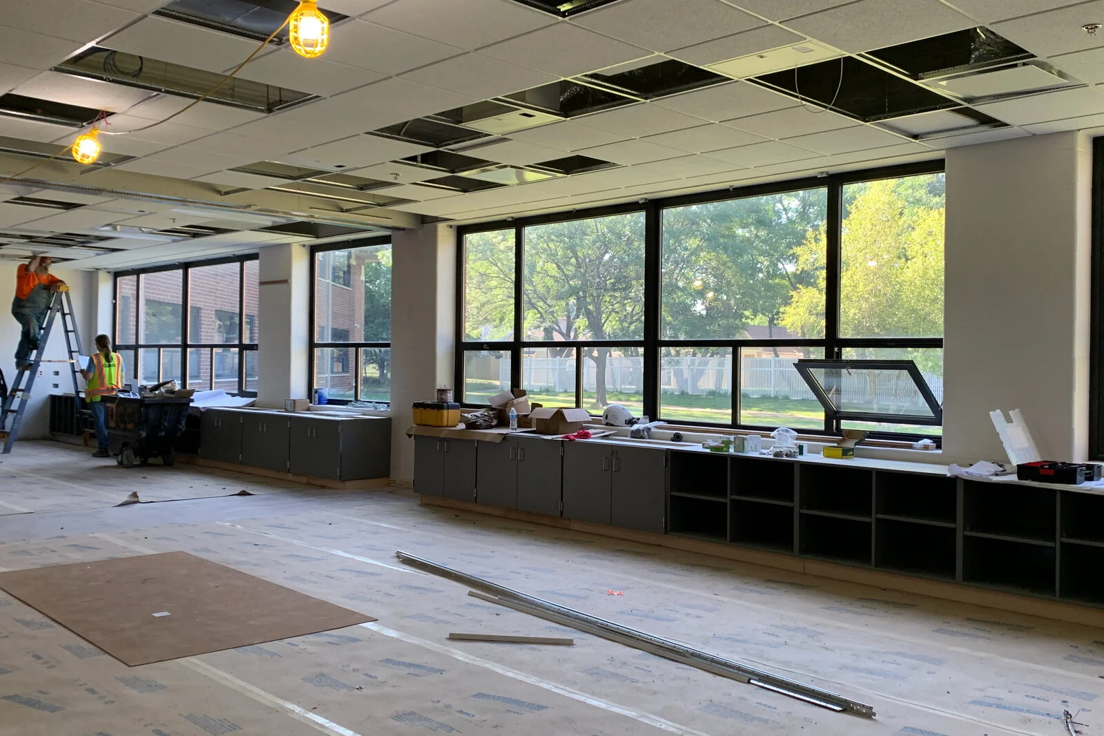 Frederick School Media Center construction July 2026