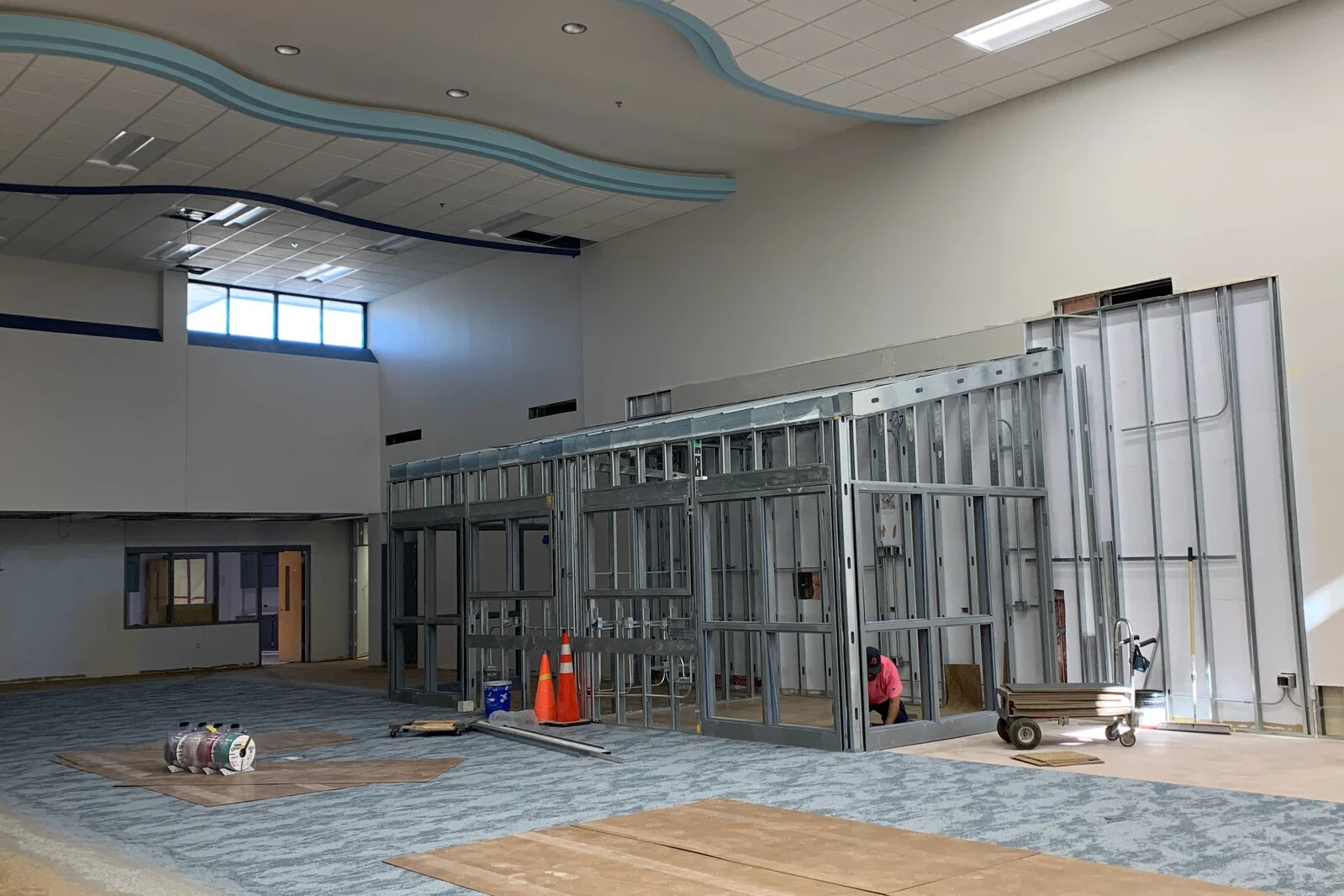 Frederick School Media Center construction July 2026