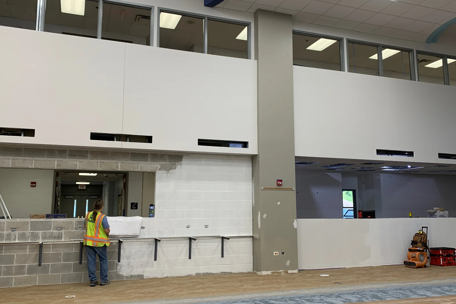 Frederick School Media Center construction July 2026