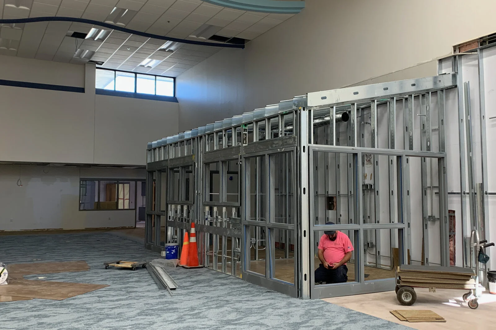 Frederick School Media Center construction July 2026