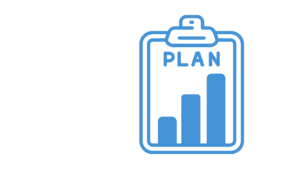 blue strategic plan graphic